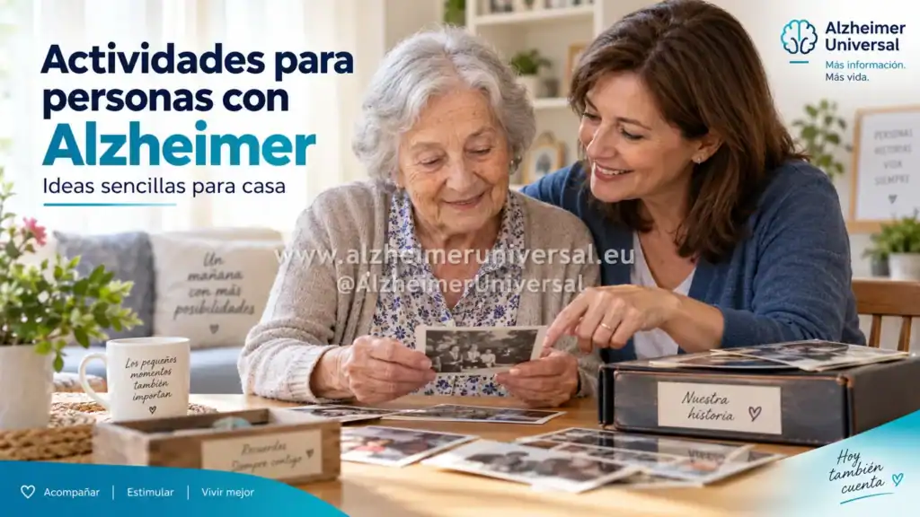 Actividades para personas con Alzheimer: ideas sencillas para casa