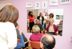Ana Botella, durante la visita al Centro de Día 'Doctor Salgado Alba'