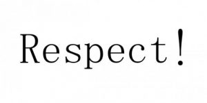 Respect!