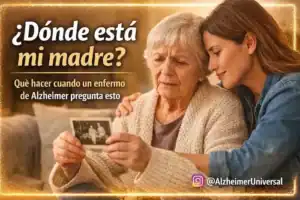 Enferma de Alzheimer pregunta por su madre fallecida mientras su hija la consuela