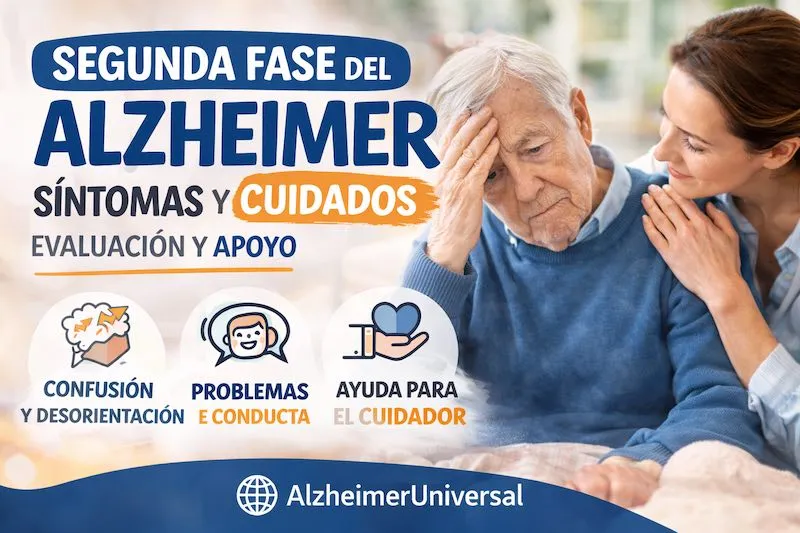 cuidados en la segunda fase del Alzheimer por un cuidador