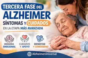 cuidados en la tercera fase del Alzheimer por un cuidador