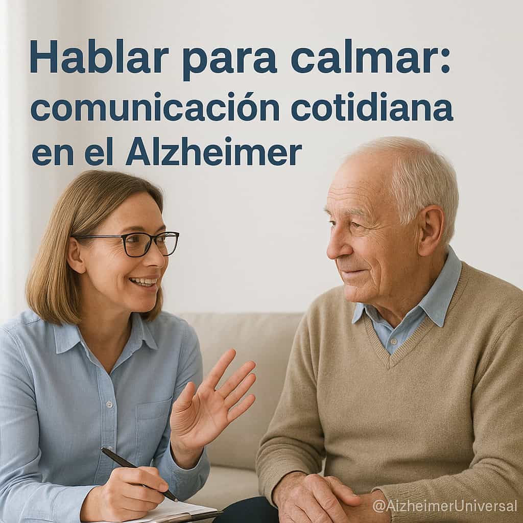 Hablar para calmar: comunicación cotidiana en el Alzheimer