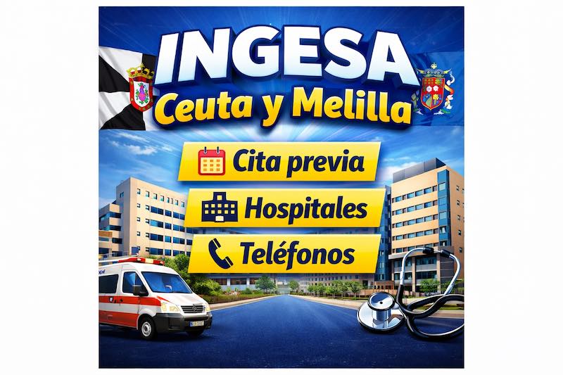 INGESA Ceuta y Melilla cita previa hospitales y teléfonos