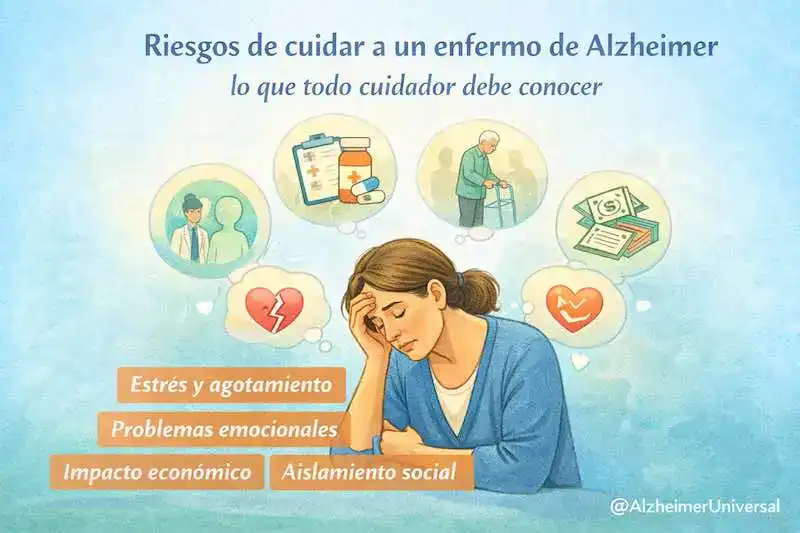 Riesgos cuidar enfermo Alzheimer