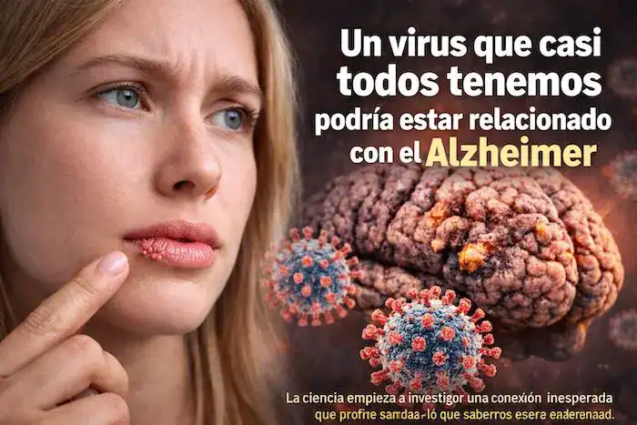 Un virus común como el herpes labial podría estar relacionado con el Alzheimer según estudios sobre el HSV-1