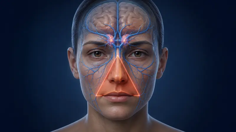 Triángulo de la muerte y cerebro: conexión de las venas faciales con el seno cavernoso