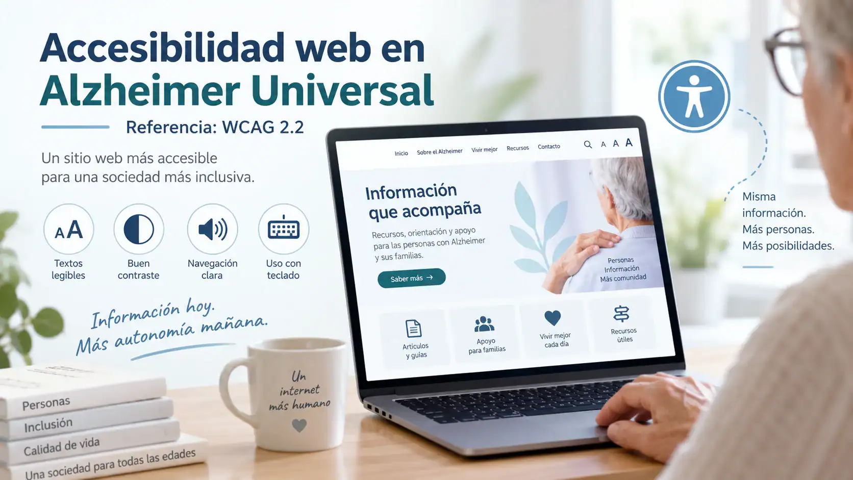 Accesibilidad web en Alzheimer Universal con referencia a las pautas WCAG 2.2