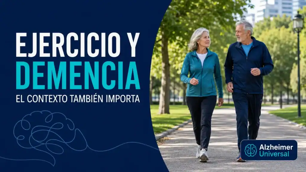 Personas mayores caminando en un parque: ejercicio en el tiempo libre y riesgo de demencia