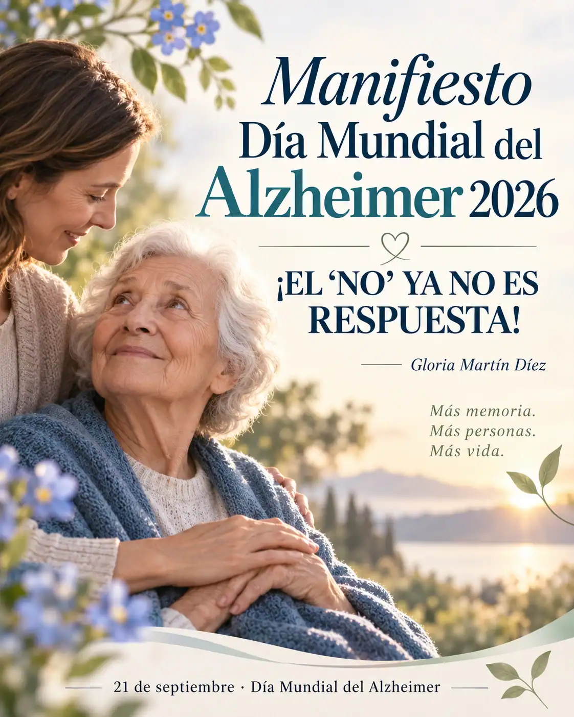 Manifiesto por el Día Mundial del Alzheimer 2026: «El NO ya no es respuesta»