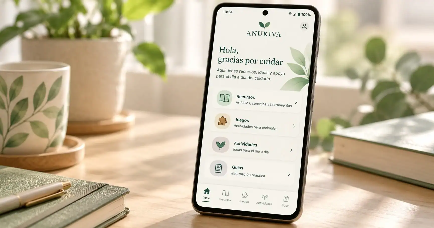 ANUKIVA para Android, aplicación gratuita para cuidadores con recursos, juegos y actividades